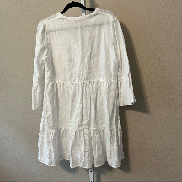 Boden Elegant White Long Sleeve Dress - Picture 5 of 5